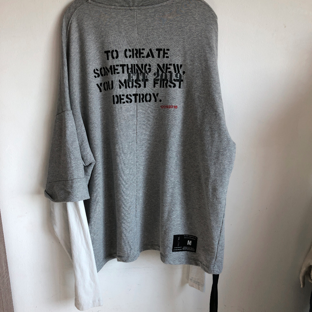 Ben Taverniti Unravel Project Layered Sweatshirt M